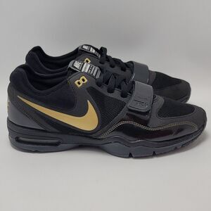 Nike Trainer One 407865-071 Black Gold Sneakers Shoes Women's Size 8.5